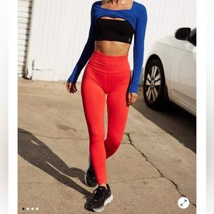 FREE PEOPLE MOVEMENT RIBBED LEGGINGS